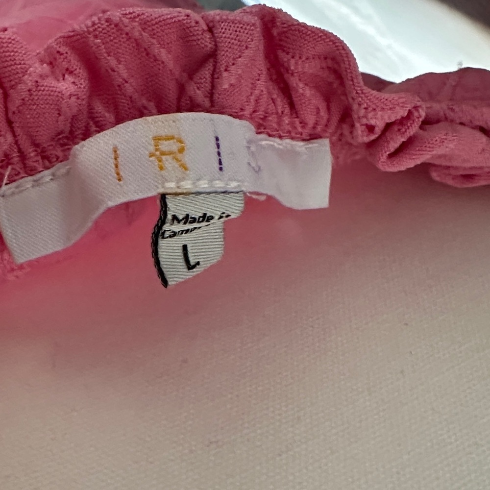 Iris Pink Eyelet Blouse with Tie Front - Picture 2 of 6